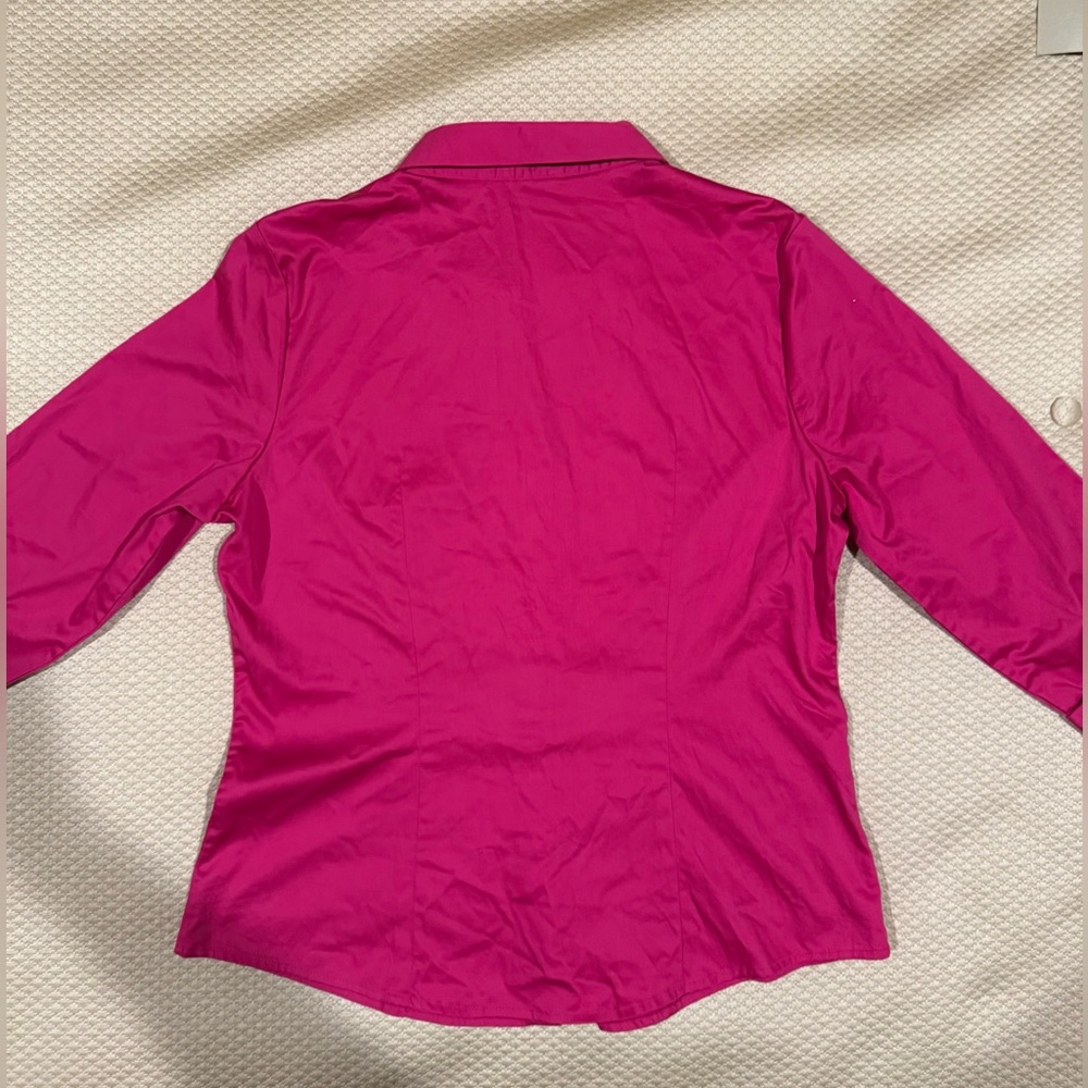 EUC-Banana Republic Fuchsia Button-Down Shirt - Picture 5 of 10